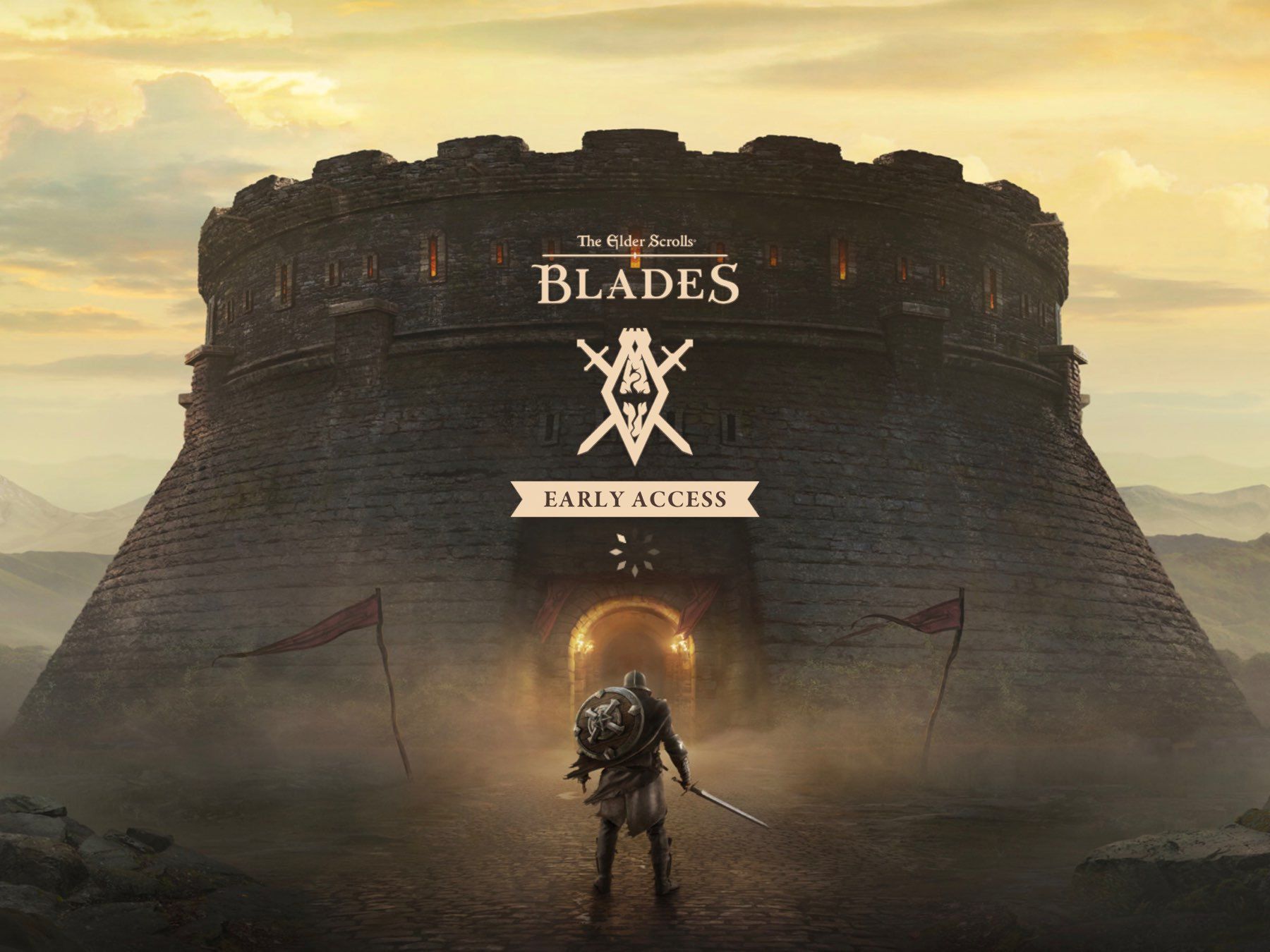 Elder Scrolls - Blades, game start screen